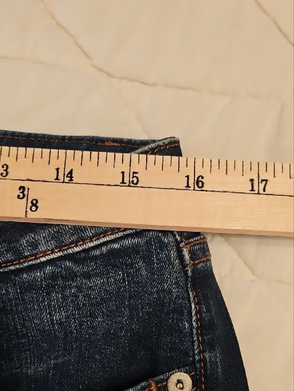 Miss Me -Ankle Skinny Jeans w/ Rhinestones & Beads Accents- Size 31 - Picture 4 of 9